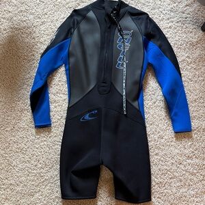 O'Neill Black and Blue Wetsuit
